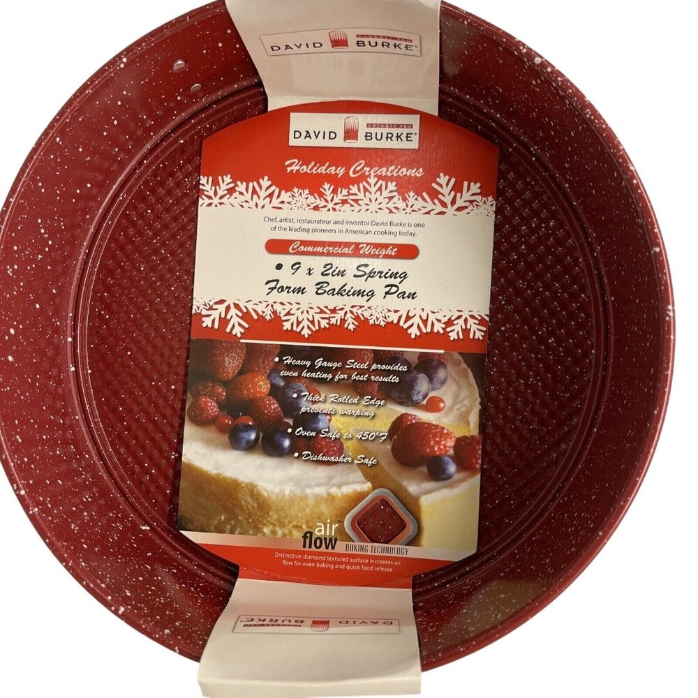 David Burke Springform Pan  Bakeware 9" x 2" Nonstick Coating Air‎ Flow Tech